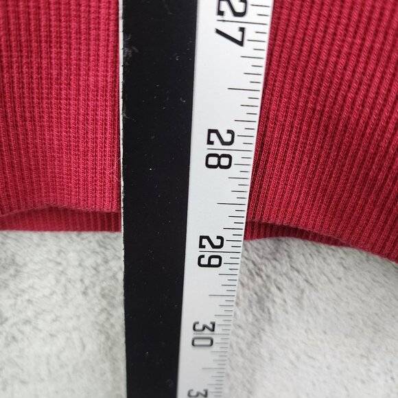 Mens Red Roundtree & Yorke Pullover Sweatshirt 1/2 Zip Long Sleeve Size 2XT - Picture 9 of 10